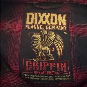 Dixxon Men's Red Flannel Shirt
